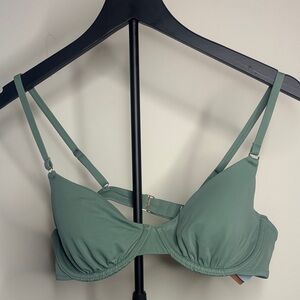 Shade & Shore Sage Green Bathing Suit Top/Bra Size 36B